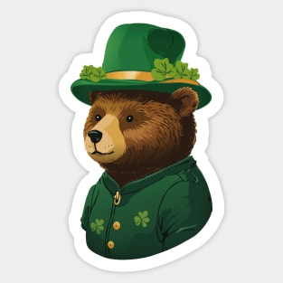 Irish Bear Sticker